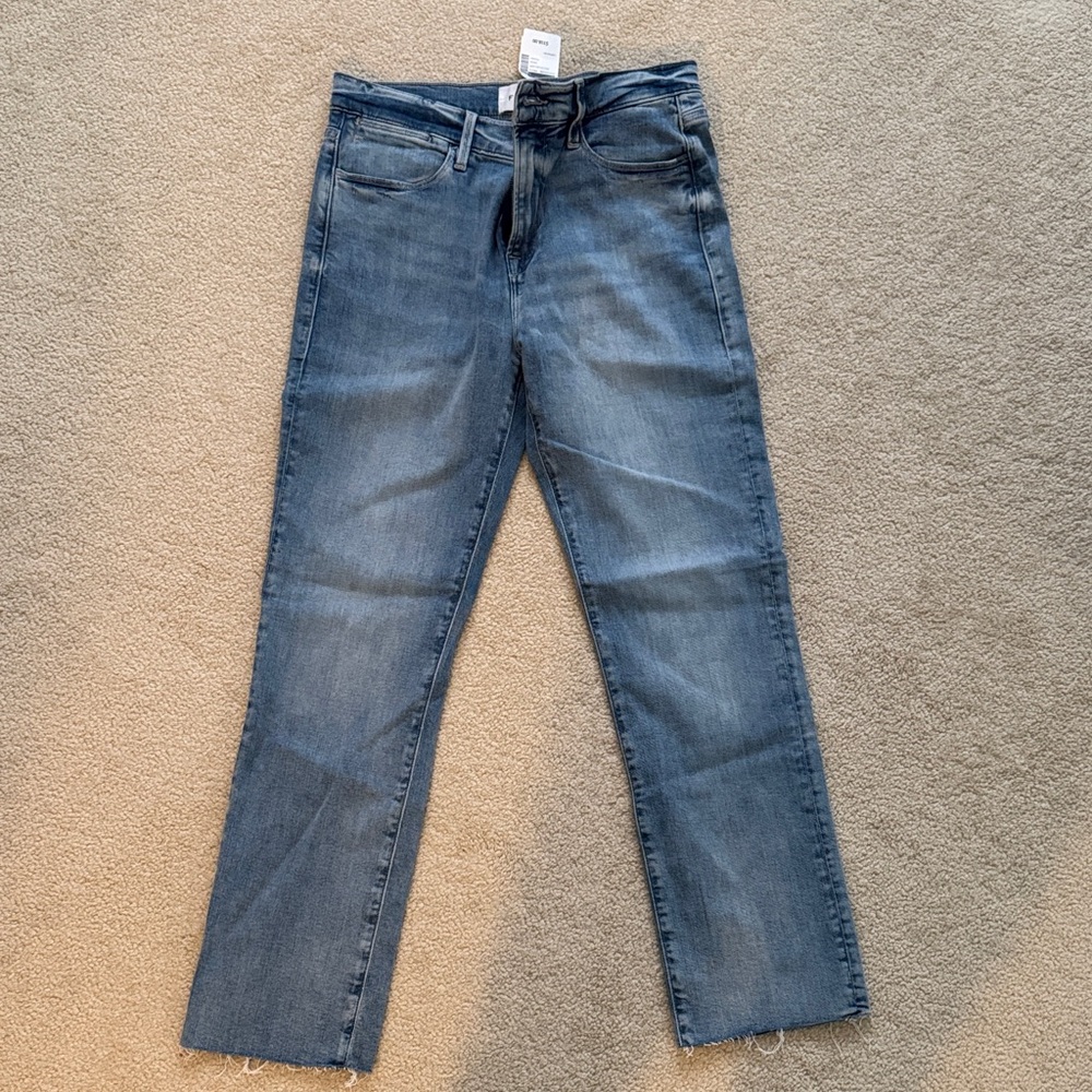 Frame Denim Women's Straight Leg Jeans in Blue